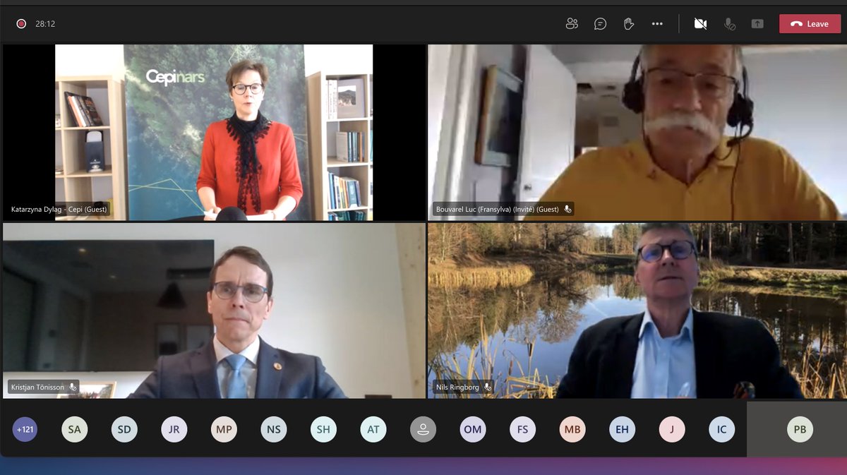 EUSTAFOR's tweet image. Kristjan Tonisson of #RMK speaks about smart choices in sustainable &amp;amp; multifunctional #stateforests in #Estonia at @CEPI_Paper @SweForestInd webinar on European forests #EUForests #StateForestsEU 🌳🌲