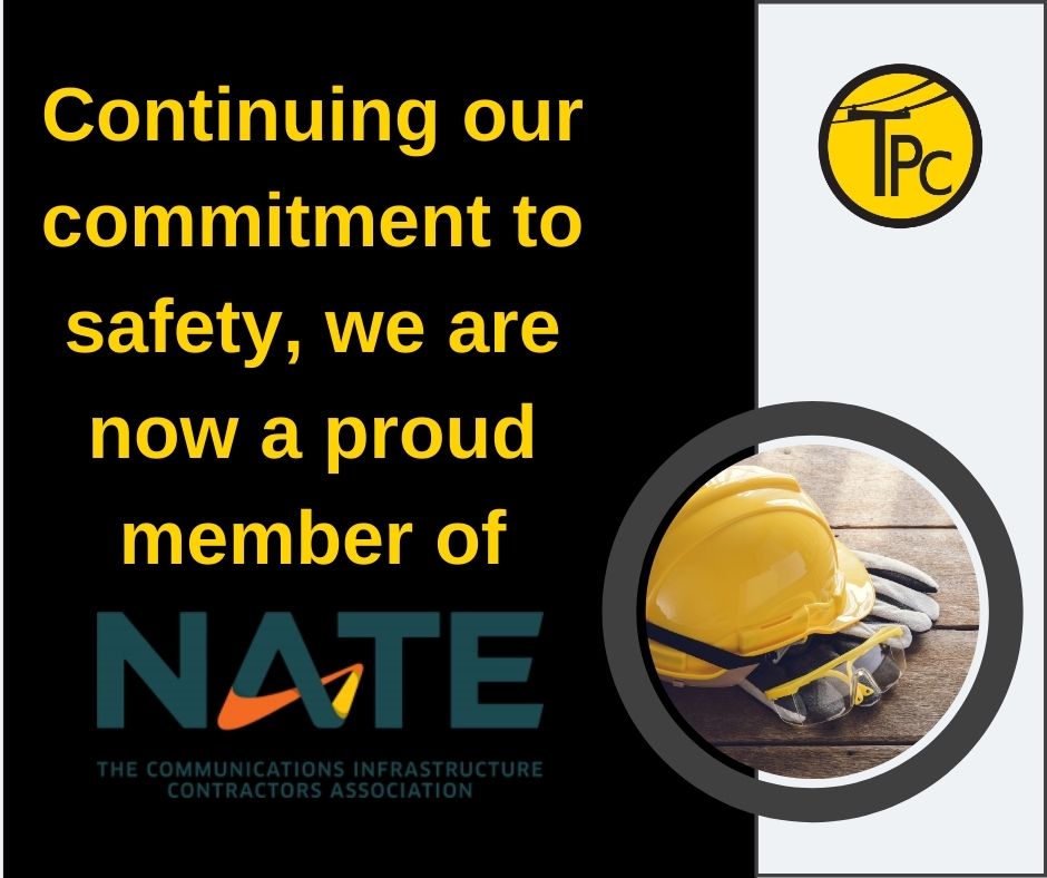 TPC puts Safety First, Last, and Always!! We are always looking for great organizations to help make our safety programs better than they already are that is why we are proud to now be a member of NATE! #ElevateWireless #Safety #Standards