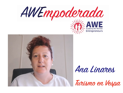 USembassyMadrid's tweet photo. Esta semana arranca AWE. Queremos recordar el testimonio de Ana Linares, fundadora de @TurismoenVespa: en #AWE aprendí a hacer crecer mi plan de negocio y a enfocar mis objetivos. Conocí gente maravillosa y con ideas brillantes. Un sueño hecho realidad. #AWESPAIN #AWEmpoderada https://t.co/qiSUrn1JIu