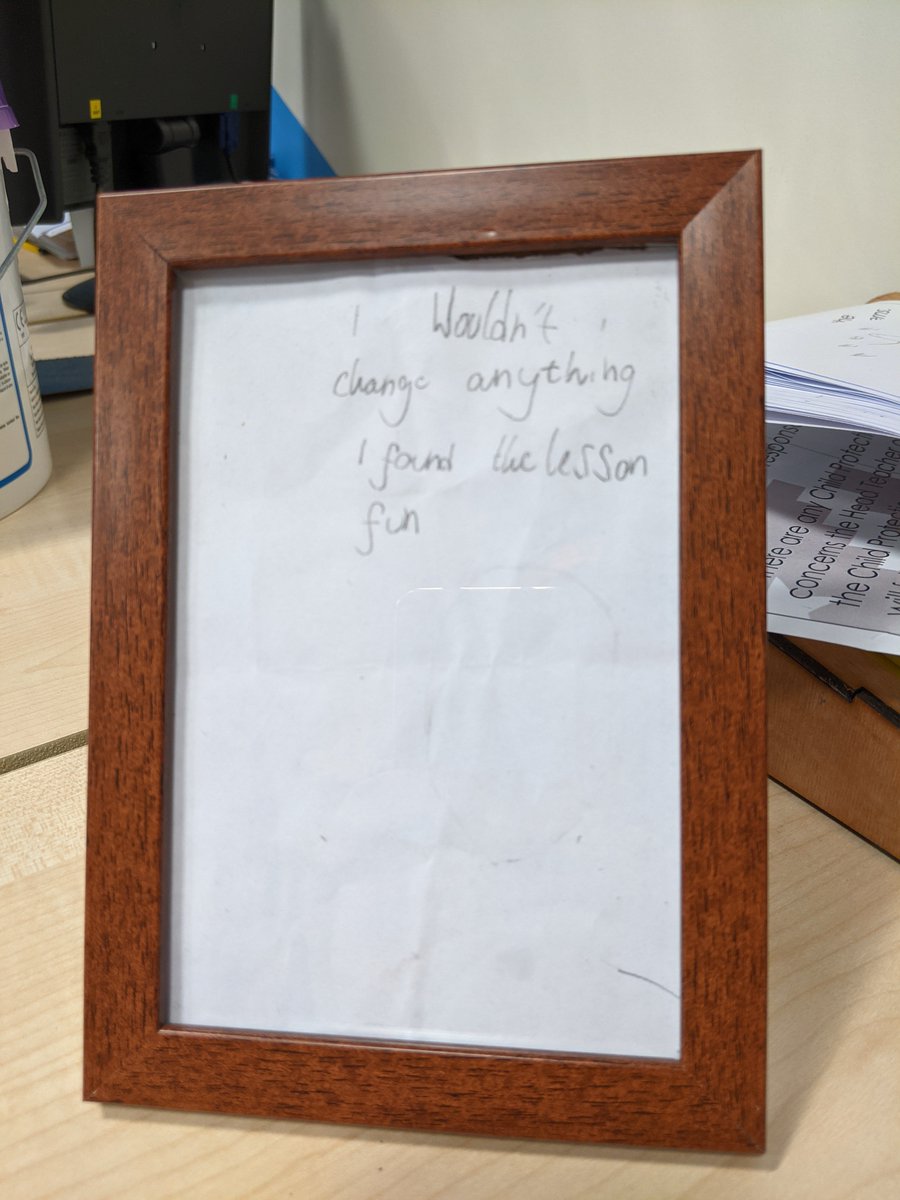 I wasn't joking about framing my favourite exit pass 😃! To help me through the harder days. #StrathPGDE