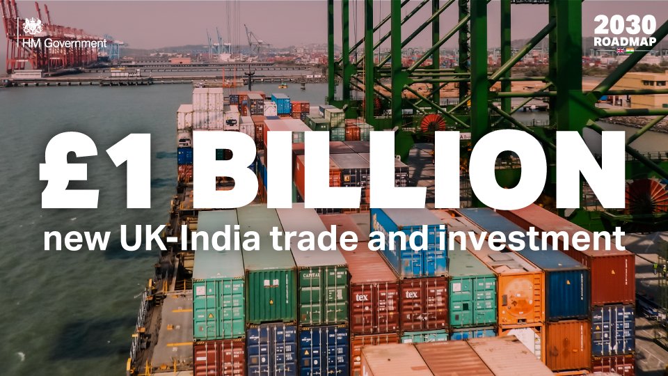 UK Prime Minister (@10downingstreet) on Twitter photo More than 6,500 new jobs will be created around the UK thanks to £1 billion of new UK-India trade and investment.
→ gov.uk/government/new… More than 6,500 new jobs will be created around the UK thanks to £1 billion of new UK-India trade and investment.
→ gov.uk/government/new…