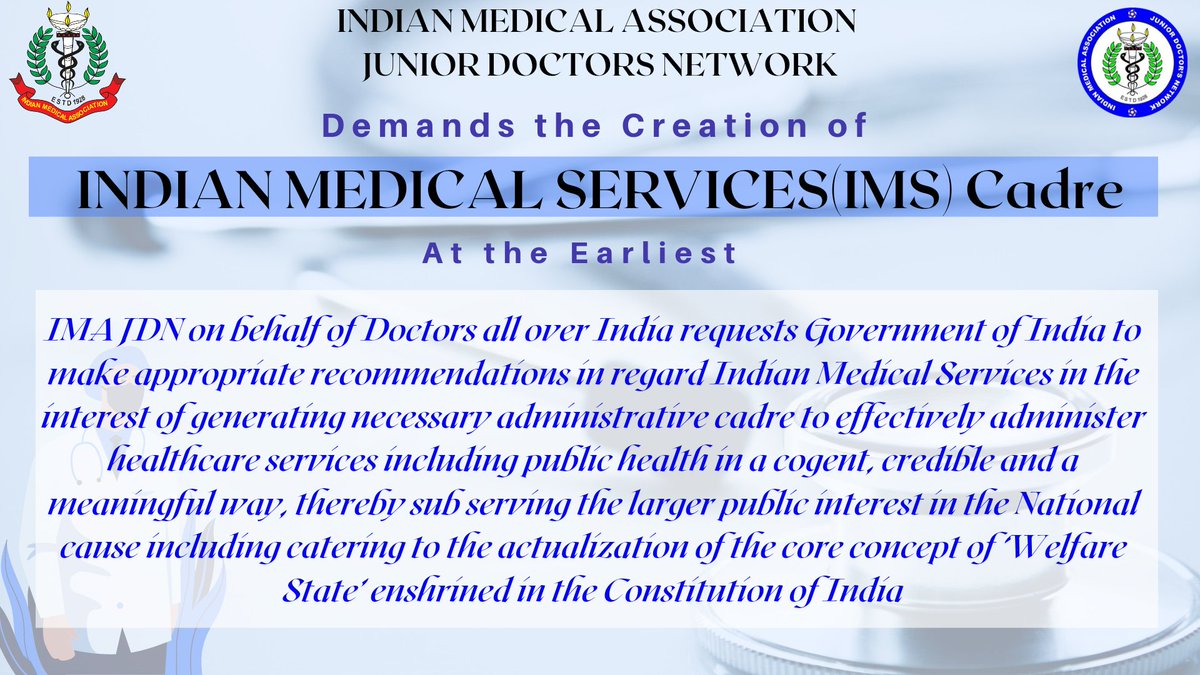imajdnnational's tweet photo. IMA JDN demands the creation of #IndianMedicalServices Cadre at the earliest

Join us tommorow 5th May, 5 PM for a twitter storm. https://t.co/dwm5PNmO3P