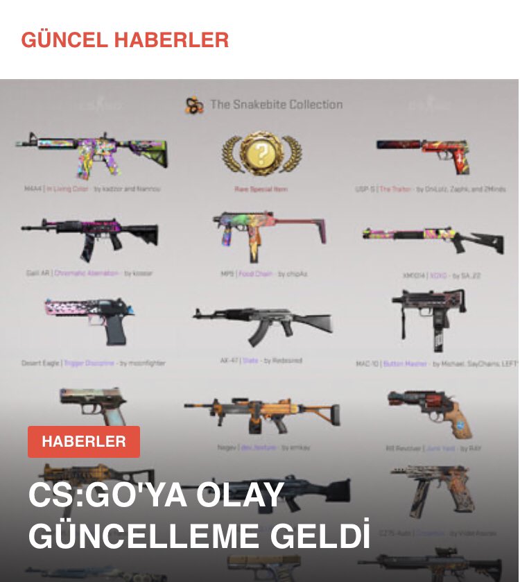 sulebek's tweet photo. CS:GO’ya Olay Güncelleme Geldi! Esporland | Haberler
https://t.co/jeUOLH0L7Z
#csgo #csgotr #csgotürkiye #csgoturkiye #csgoturkey #snakebite #collction #train #ancient #oyun #oyunhaber #oyunhaberi #rekabetci #güncelleme #competitive #esporland https://t.co/kCHk5EyIIR