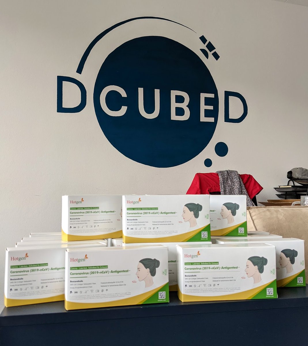 As a hardware company, we can't always work from home. It's great that we can apply the same philosophy of #rapidtesting from #Space #Engineering to workplace safety. Everyone at DcubeD has free access to quick tests and we do them at least once per week