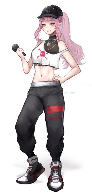 mori calliope (hololive and 1 more) drawn by sobbi11