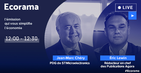 🔵Jean-Marc Chéry, PDG de <a href="/ST_World/">STMicroelectronics</a>, sera l’invité de la Grande Interview d'Ecorama en direct à 12h00. 

Suivez l’émission en direct : boursorama.com/videos/

#Ecorama