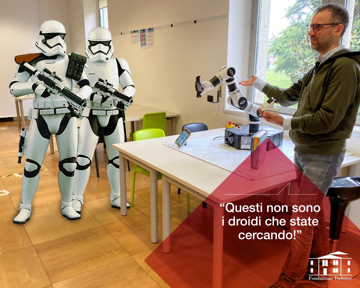 FondDalmine's tweet photo. #MayTheFourthBeWithYou nello #StarWarsDay in FondazioneDalmine.
Special guests:
@Makeblock @BergamoScienza #eDORobot https://t.co/KoYak2q7e1