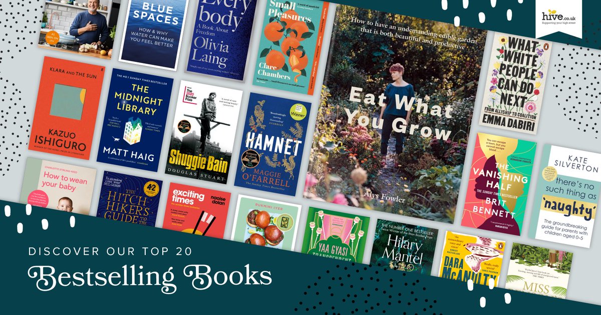 Hive.co.uk (@hivestores) on Twitter photo The <a href="/hivestores/">Hive.co.uk</a> #BestsellingBooks weekly Top 20 has been updated: hive.co.uk/books/bestsell…
Congrats to <a href="/AlysFowler/">Alys Fowler</a> as Eat What You Grow has gone straight to #No1! 🌟
Read on for the full list including books by <a href="/britrbennett/">Brit Bennett</a> <a href="/chrisriddell50/">chris riddell</a> <a href="/katesilverton/">Kate Silverton</a> <a href="/raymond_blanc/">Raymond Blanc</a> & more! The <a href="/hivestores/">Hive.co.uk</a> #BestsellingBooks weekly Top 20 has been updated: hive.co.uk/books/bestsell…
Congrats to <a href="/AlysFowler/">Alys Fowler</a> as Eat What You Grow has gone straight to #No1! 🌟
Read on for the full list including books by <a href="/britrbennett/">Brit Bennett</a> <a href="/chrisriddell50/">chris riddell</a> <a href="/katesilverton/">Kate Silverton</a> <a href="/raymond_blanc/">Raymond Blanc</a> & more!