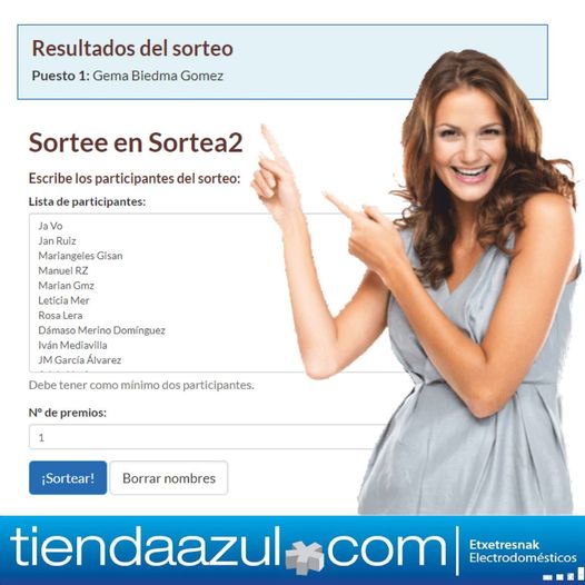 TiendaAzul's tweet photo. 👉Tenemos ya GANADORA de la fabulosa 𝗟𝗜𝗖𝗨𝗔𝗗𝗢𝗥𝗔 𝗣𝗛𝗜𝗟𝗜𝗣𝗦 𝗛𝗥𝟮𝟭𝟬𝟱/𝟬𝟬. Felicitaciones Gema Biedma Gomez 👏👏👏. Ponte en contacto por privado para coordinar la entrega.
😉 Y gracias a todos por participar...
#Electrodomésticos #Baratos 💻https://t.co/zv557hWnXu https://t.co/TP5eH270RU