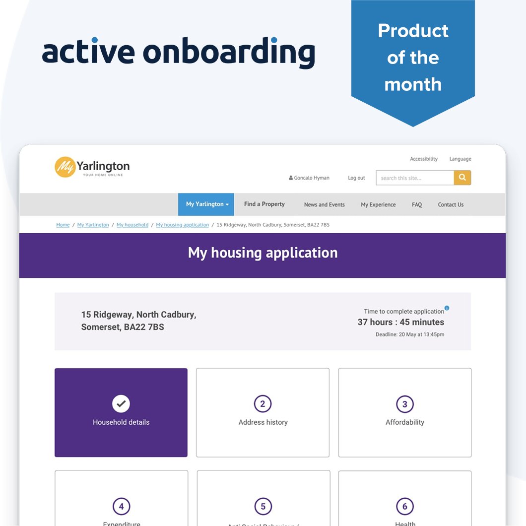🌟 Introducing Product of the month, where we show case a different AH product each month 🌟

This month starting with Active Onboarding, the digital tenancy onboarding tool that gets customers 'going digital' from day 1 🚀

#UKHousing #ChannelShift

activehousing.co.uk/active-onboard…