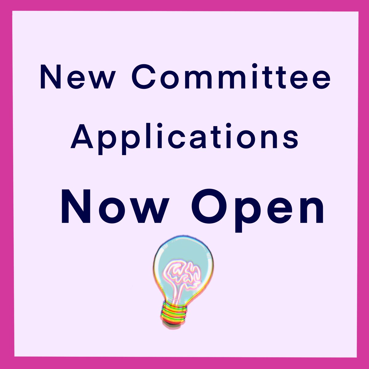 NEW COMMITTEE: After a great year with lots of amazing events it’s time for applications for next years committee!  (Deadline 16th May) 

~ Link to application: forms.gle/vS4yhCqhpmAowU… ~