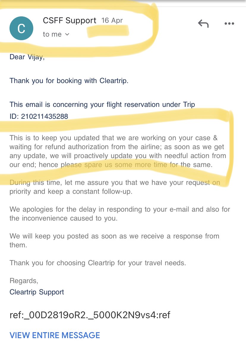 amrisha_arora's tweet photo. @Cleartrip @Cleartrip shame! You are still trying to convince me with same bullshit that you have been giving from 3 months. See the screenshot attached. U have already used this excuse. Stop harassing me mentally. Wake up &amp; Act!  #shame @consumerforum_  @HardeepSPuri @airasia @airindiain https://t.co/ww9pm0H3Zj