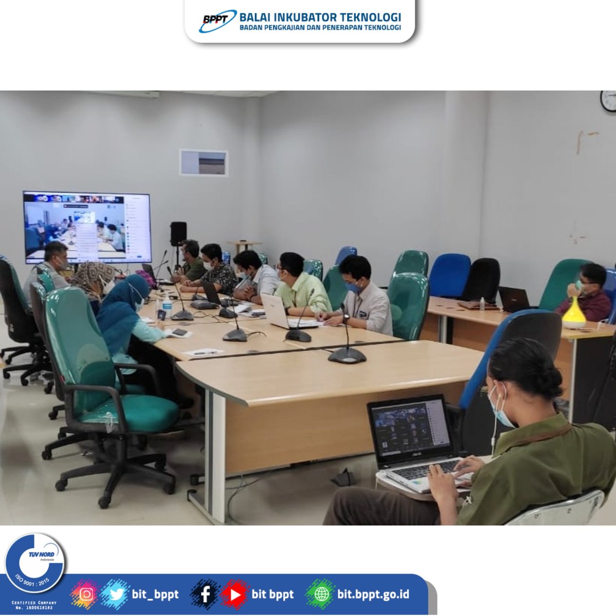 bit_bppt's tweet photo. Knowledge Sharing Zona Integritas Menuju WBK BIT dengan Bioteknologi
 4 Mei 2021

Dalam rangka Pembangunan Zona Integritas menuju WBK, BIT mengadakan kegiatan Knowledge Sharing dengan narasumber @irnifu sebagai Ketua Tim ZI @bioteknologi_bppt yang telah berhasil menuju WBK. https://t.co/ZfOAaw9evV