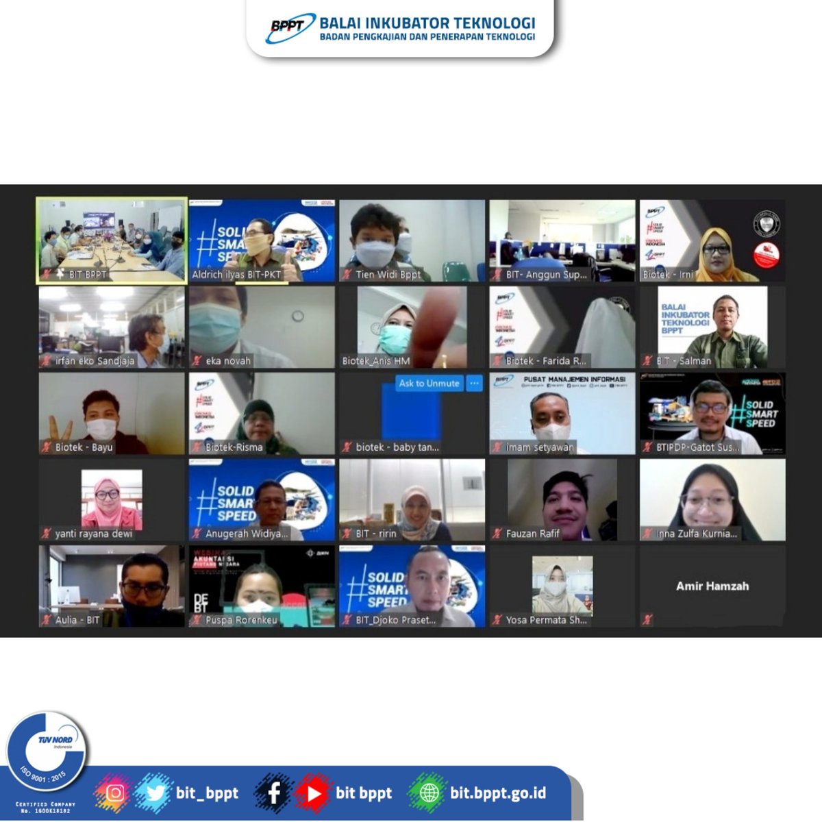 bit_bppt's tweet image. Kegiatan ini dilakukan secara offline dan online melalui zoom selama 1 hari. Selain BIT, kegiatan ini juga dihadiri oleh beberapa unit kerja di @bppt_ri . 

#bppt_ri #bit #bit_bppt #biotek #bioteknologi #wbk #wbkwbbm #zonaintegritas