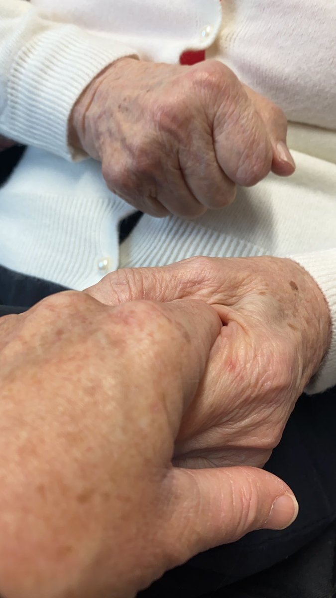 Got to hold my lovely Mums hand today. Played her Irish music about the place of birth Co. Mayo, blacksod bay. #dementia ⁦<a href="/DementiaFriends/">Dementia Friends</a>⁩