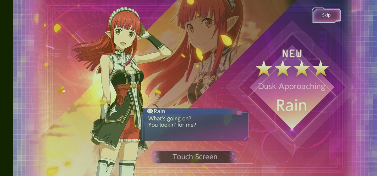 offatedblade's tweet image. ooc:

I GOT MY WIFE FINALLY.

I missed out on Philia. But I got Rain. If I get Philia someday I have both game wifes.