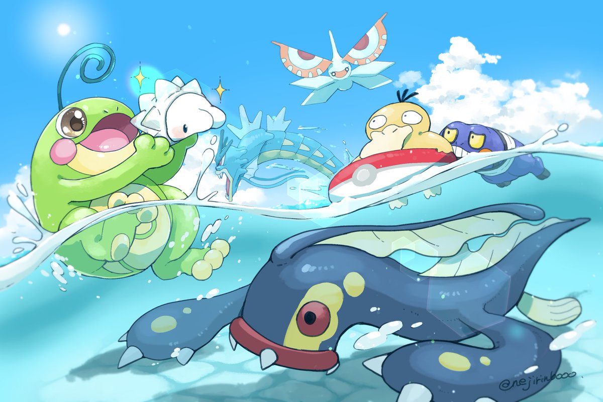 ポケモン 皆の推しポケを描くその2 海 ポケモン 寝路のイラスト ポケモン 皆の推しポケを描くその2 海 ポケモン 寝路のイラスト