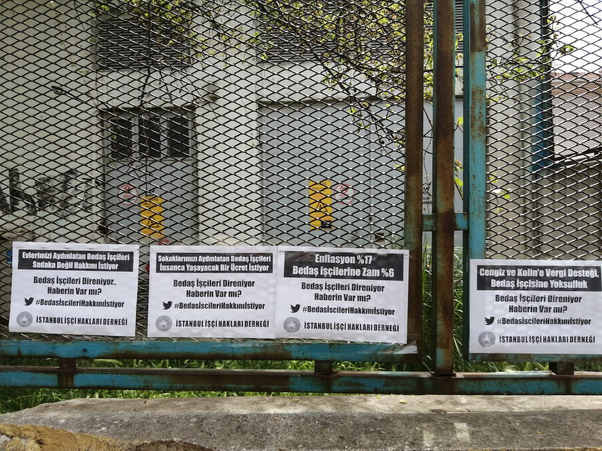 BEDAŞ İşçileri Direniyor, Haberin Var mı?
Enflasyon oranın bile çok altında kalan düşük zamlara karşı #BedasİscileriHakkınıİstiyor
BEDAŞ işçilerinin haklı mücadelesi ile dayanışma zamanı...
Yaşasın Sınıf Dayanışması

#BedasİscileriDireniyor