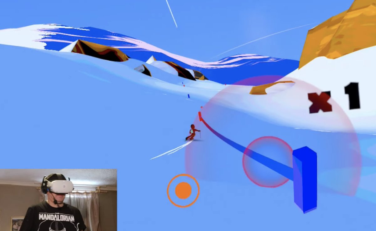 'Better than PowderVR... Out of all the Snowboarding and Skiing games in VR this is currently my favourite' -Wow! Thank you <a href="/ParadiseDecay/">Paradise Decay 🥽</a> for such a great review of #DescentAlps for #OculusQuest ⛷️ 😀oculus.com/experiences/qu…