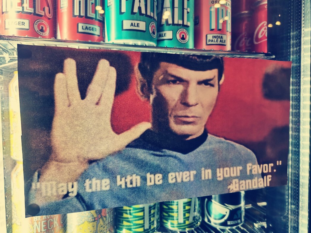 May the Fourth be with you... 🤓🤓🤓

Come on down this evening and order your drink in Yoda's voice and get a free shot on the house...