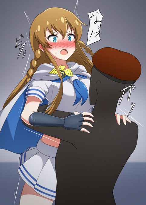 skebより、マイティセーラー海美ベアハッグ。見せびらかしてくる細い胴体をギュッと締め上げるの…いいっすよね… 