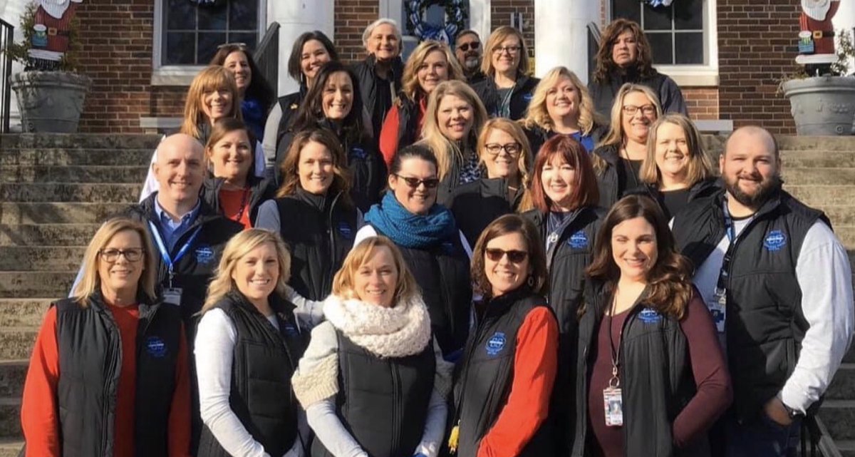 HAPPY TEACHER APPRECIATION WEEK to the BEST group of teachers and staff! So proud of this group! #Perseverance #TrueBlueLeaders #Overcomers #ThrowbackPicUnmasked