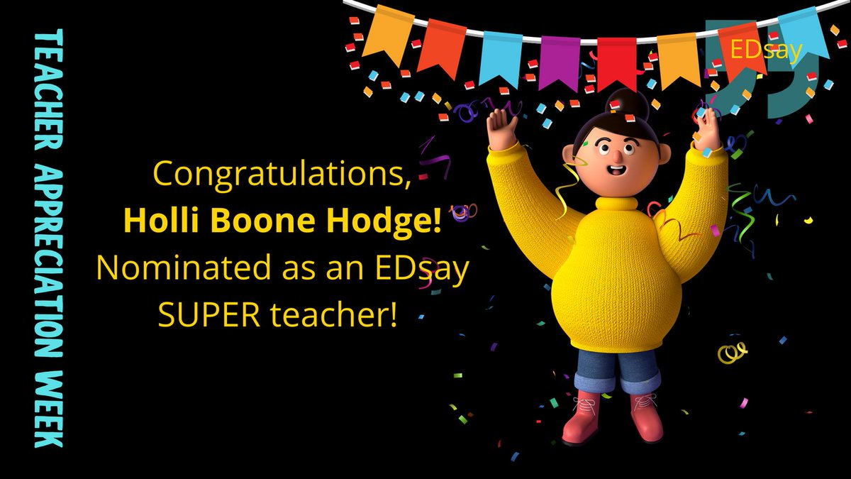 Both Holli Boone Hodge and Jessica Decker will win a wellness bundle by EDsay and Firmly Planted Wellness.  Thank you all who dropped comments and recognized a special teacher you know in the last two weeks! Congratulations Holli!!!! #EDsay #TeacherAppreciation #Win #Contest