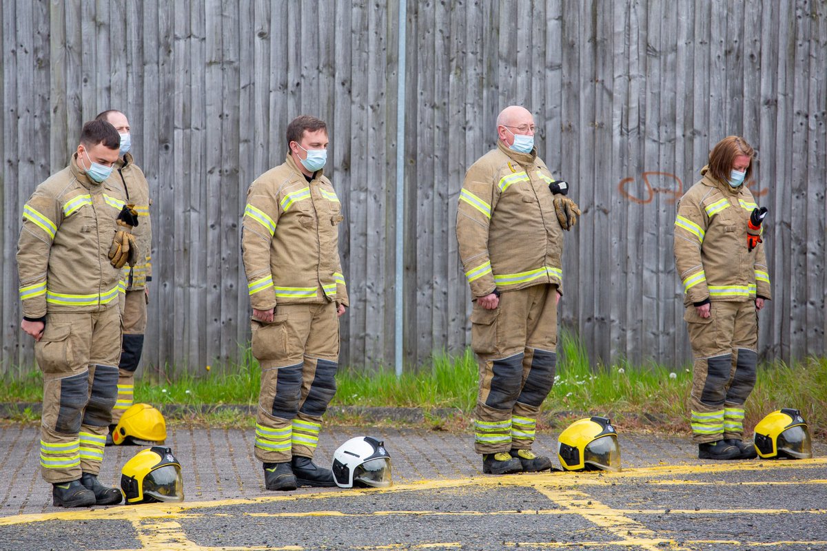 BEVOfficial_'s tweet photo. Firefighters' Memorial Day falls on 4th May and is an important day for all serving and retired firefighters.

Today, @NFRSMereway fell silent, to remember those who made the ultimate sacrifice. #firefightersmemorialday https://t.co/bEuBL2HB5n