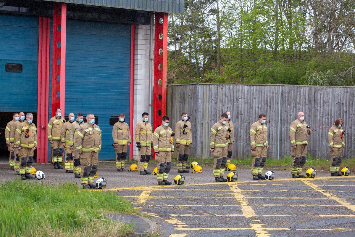 BEVOfficial_'s tweet photo. Firefighters' Memorial Day falls on 4th May and is an important day for all serving and retired firefighters.

Today, @NFRSMereway fell silent, to remember those who made the ultimate sacrifice. #firefightersmemorialday https://t.co/bEuBL2HB5n