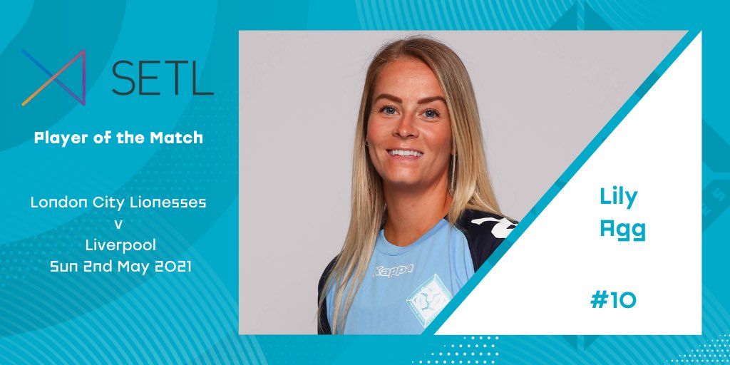 LC_Lionesses's tweet photo. The @setl_io Player of the Match for our final match of the season against Liverpool FCW is @LilyAgg8 🦁 #ThePride #LCLLIV #SETLPOTM https://t.co/lGpBbTgm4a