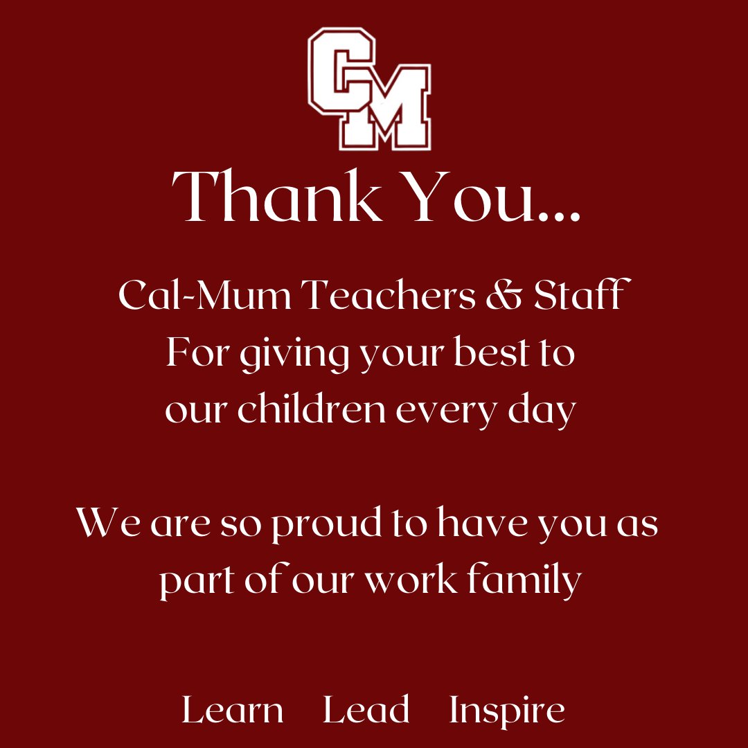CalMum_Raiders's tweet photo. Today, May 4, 2021, is National Teacher &amp; Staff Appreciation Day! https://t.co/Uy5z3wmyFj