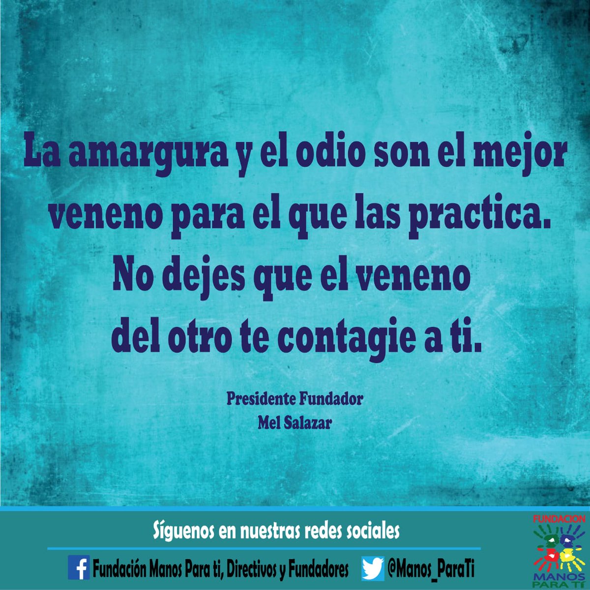 Manos_ParaTi's tweet photo. 📌 Compartimos reflexión de este día para meditar nuestra vida. Debemos mejorar cada día y no dejar que otros sean mala influencia.🙏

#Reflexión
#FundaciónManosParaTi https://t.co/SVRltRADVu