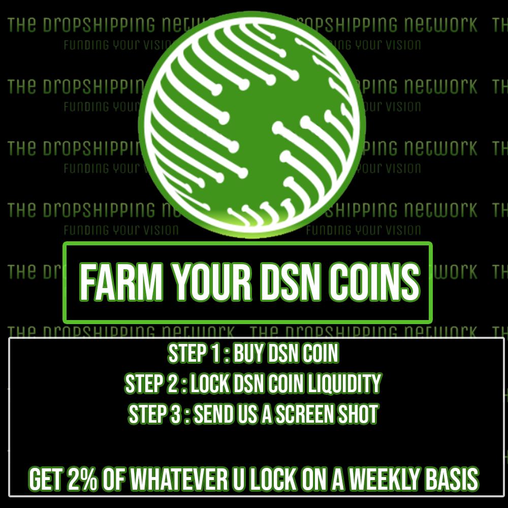 drop_network's tweet image. We love to reward our growing DSN community! Telegram: @TheDropShippingNetwork