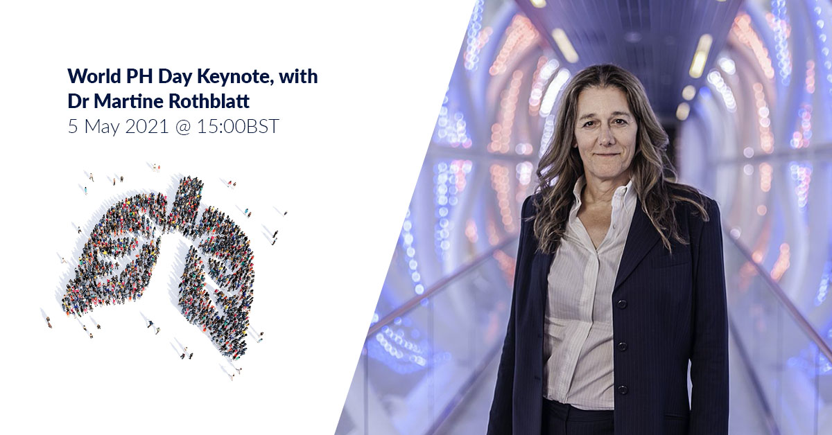 Don’t forget to join us tomorrow for our FREE #WorldPHDay webinar with Dr. Martine Rothblatt, Founder and CEO of United Therapeutics. Sign up here: us02web.zoom.us/webinar/regist… #PulmonaryHypertension @worldheartfed @PHA_UK @PHAssociation @Skybiome