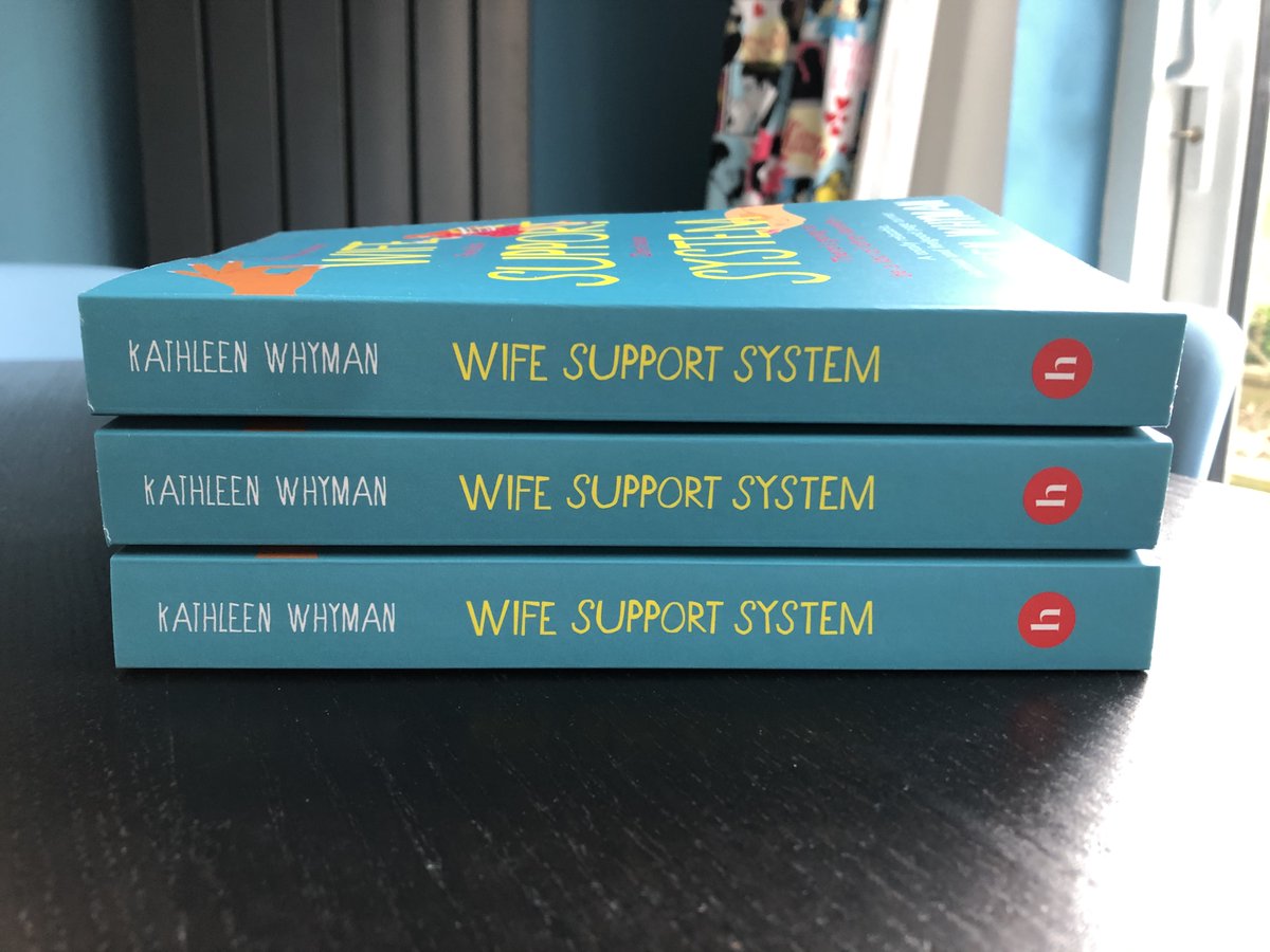Wife Support System is now out in paperback, ebook &amp; audiobook.
Three mums move in together to help juggle childcare, careers &amp; housework with 'laugh out loud' results.
LOL some say, but I can't see that phrase catching on. 
linktr.ee/KathleenWhyman…
<a href="/HeraBooks/">Hera Books</a>