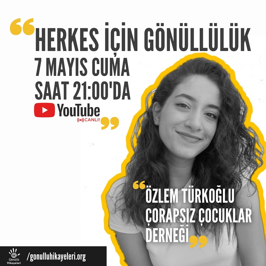 📌Bu yayınımızın konuğu olarak Özlem Türkoğlu'nu davet ediyoruz. Çorapsız Çocuklar Derneği'nin çalışmalarını ve yürüttükleri gönüllülük faaliyetleri üzerine  konuşacağız. 

YouTube Canlı Yayınına: youtu.be/1SE2lQP4k_A

@cocodernek