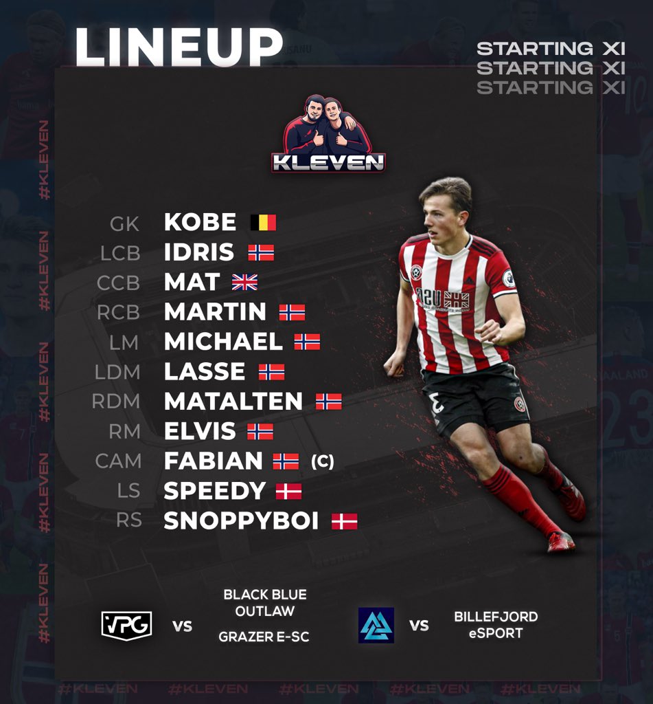 ⚫️🔴 MATCHDAY 🔴⚫️

🇳🇴| <a href="/ARCTICACL/">Arctic League</a> 
🆚| <a href="/billefjord/">Billefjord Esport</a> - ⏰ 8.00 UK

🇪🇺| <a href="/OfficialVPG/">Virtual Pro Gaming</a> League 1 North
🆚| @BLACKBLUEOUTLAW - ⏰ 8.25 
     | <a href="/Grazeresc/">Grazer e-SC</a> - ⏰ 9.00 UK

📽| Twitch.tv/faaabbe