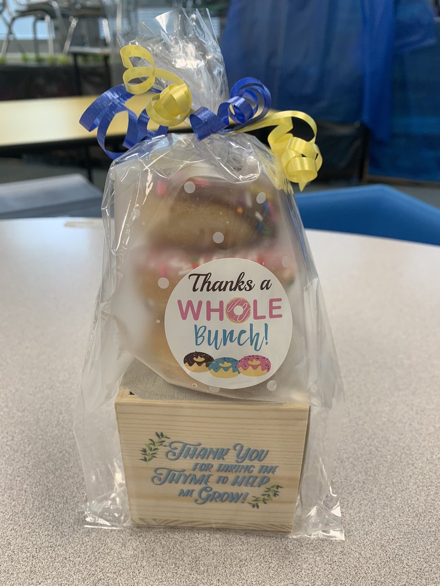 Thank you Zane North PTA for the adorable treat! <a href="/Colls_ZaneNorth/">Mr. Santo</a>