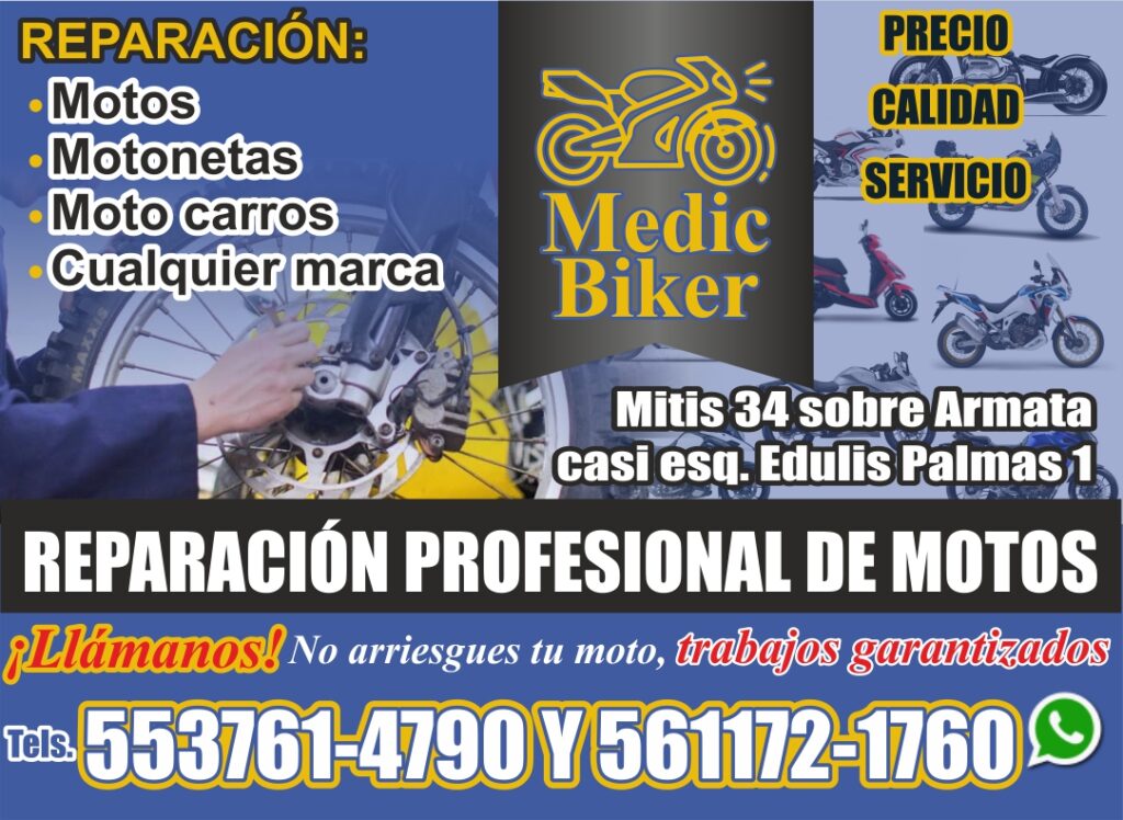 Pochtecas_publi's tweet photo. Taller de motos 🛵🏍 "Medic Biker" en Palmas 1 #Ixtapaluca

Visítalos en Mitis 34 sobre Armata casi esq. Edulis. A una cuadra de la Prepa 161

Para más información, llama a los ☎ 553761-4790 y 561172-1760

https://t.co/bDmOOaAm8J https://t.co/IfiNFxZOzv