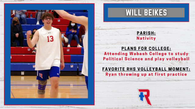 Roncalli_MVB's tweet image. Next up - Senior Will Beikes!