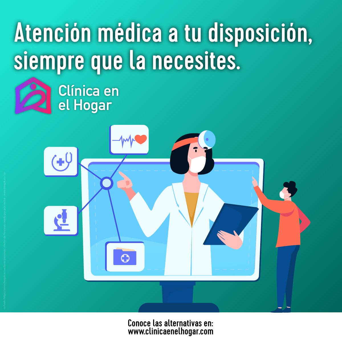 ¡La información que necesitas sin salir de casa! Encuéntrala en “Clínica en el hogar”
#VenceAlVirusEnCasa #RompeLaCadenaDeContagios #NoBajesLaGuardia #EmpresasXTuBienestar
