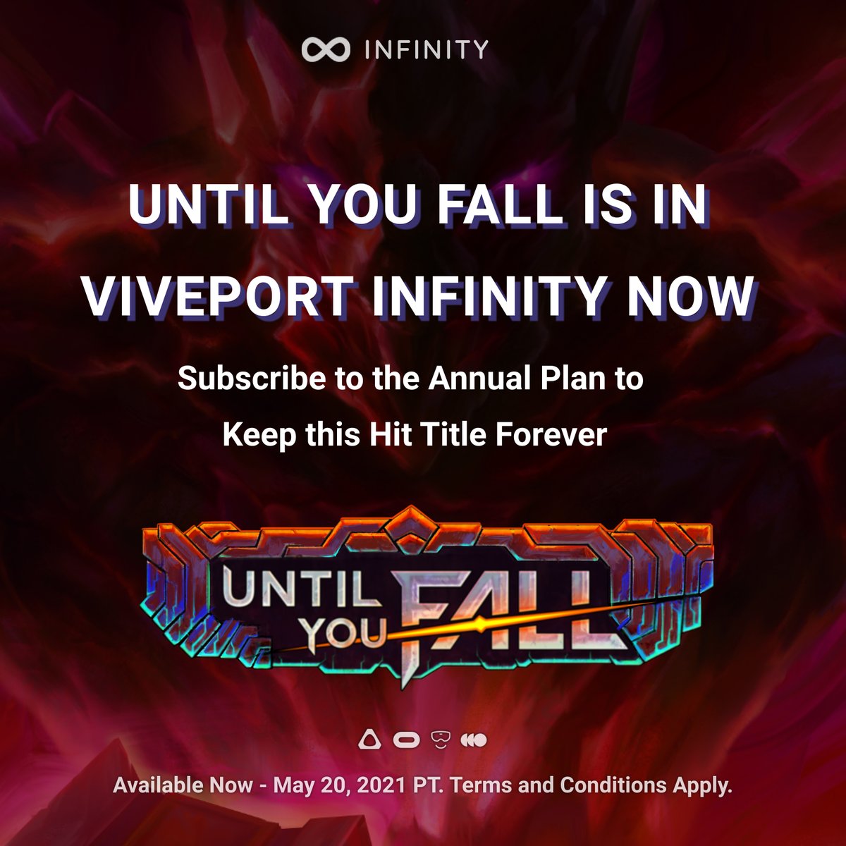 We heard you!👂
In response to the great feedback about the Until You Fall event, we're going to extend this offer another week, until May 20, PST! Don't miss out! 🔥🔥  
🗡️bit.ly/3gpXAJL