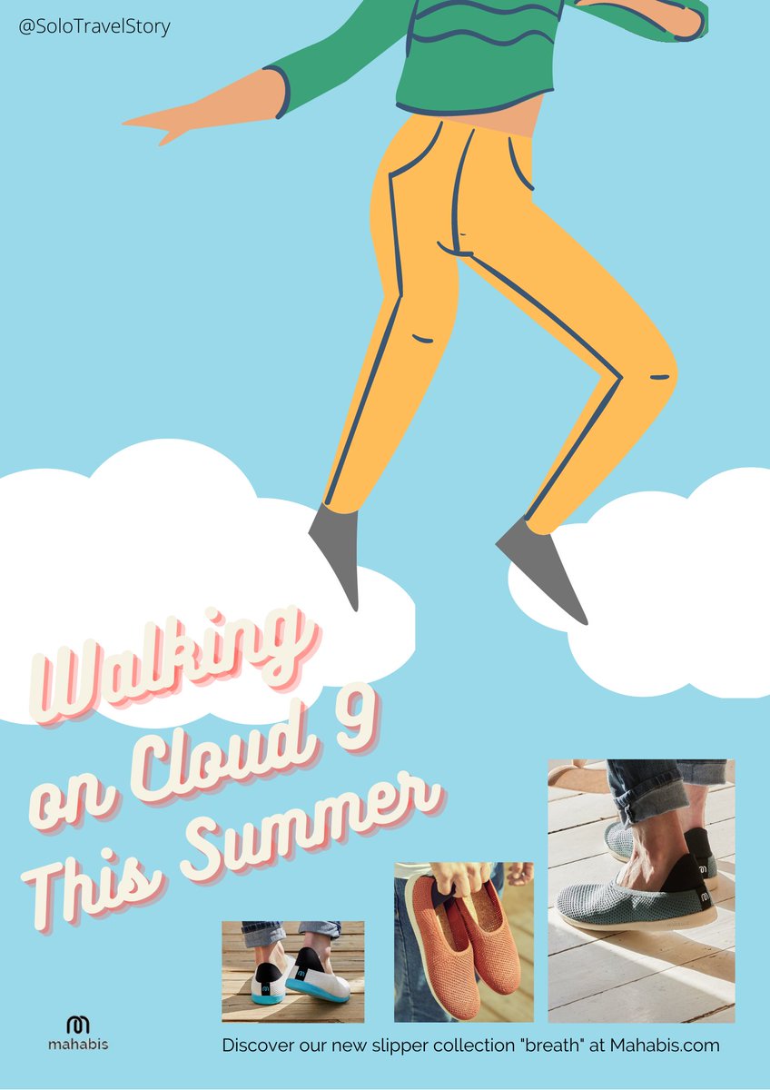 SoloTravelStory's tweet photo. Today's @OneMinuteBriefs: Create posters to promote the new ‘breathe’ #SummerSlippers from @mahabis
My idea was to tap into the concept of "light as air" & dancing. Ideas included #WalkingOnCloud9 and #INeedAir but went with my first thought.
#OMB #OMBles #creativeADs https://t.co/fQ9gwvy6PG