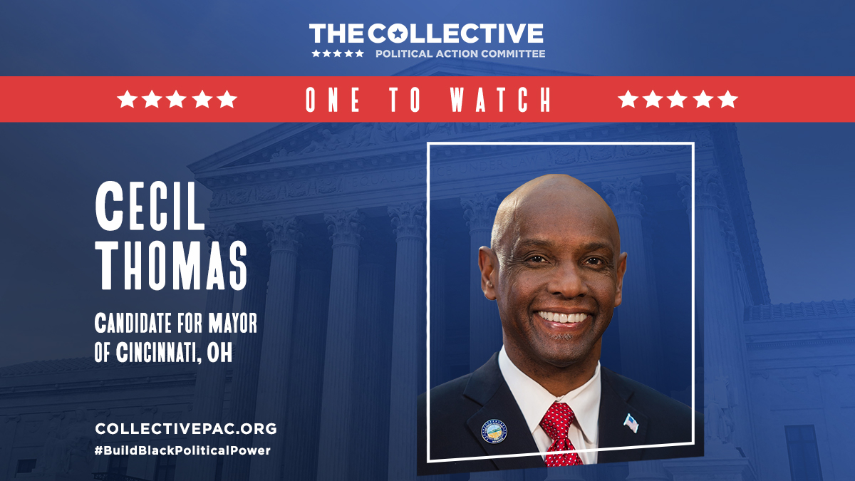 CollectivePAC's tweet photo. .@CecilForCinci is our choice for mayor of Cincinnati. With 40+ years of experience in public service as a police officer, member of the Cincinnati City Council, and executive director of the Cincinnati Human Relations Commission, he is the obvious choice on the ballot today! https://t.co/cmgSEap4Cq