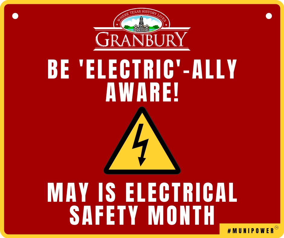 May is Electrical Safety Month, and this year's theme is "Connected to Safety!" For more information and helpful tips on how to keep your electronics safe, please visit esfi.org/p/NESM2021 #ElectricalSafetyMonth2021 #ConnectedtoSafety #MuniPower