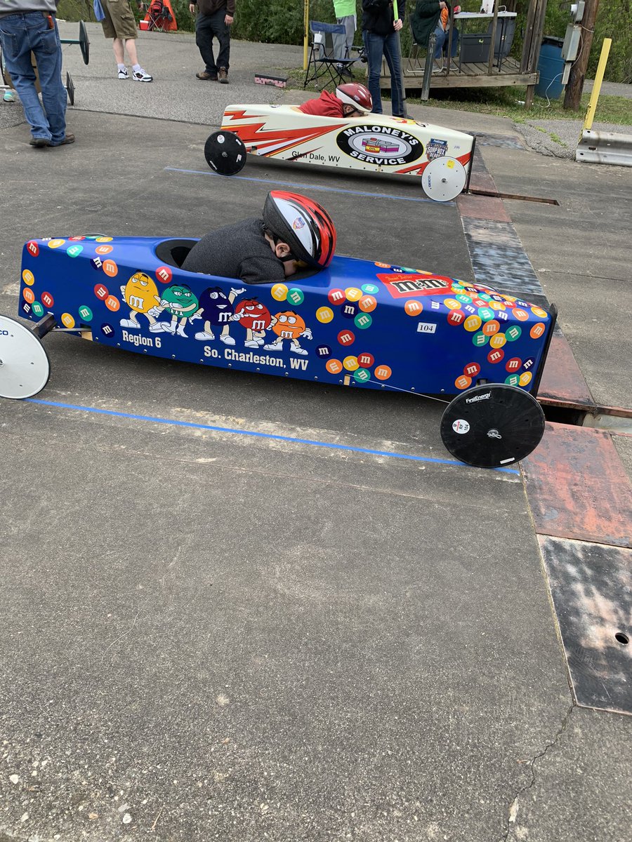 BrianBrake8's tweet photo. Paxton’s new car. Can you tell his inspiration for his decals. @KyleBusch https://t.co/Dv5lNto0fS