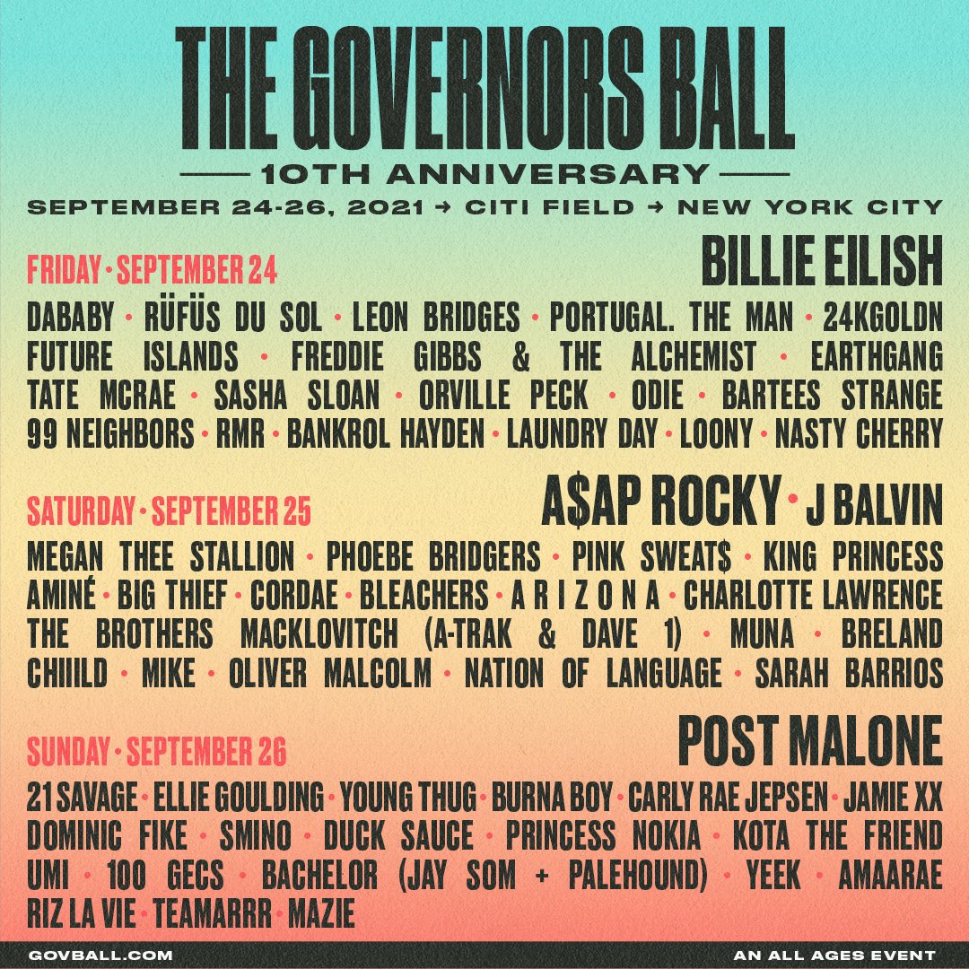 I don’t even know what to say. I’ll be playing my songs live for the first time at <a href="/GovBallNYC/">Gov Ball</a> and it’s all thanks to you. IM GONNA SCREAM LOL. I’ll see you onSaturday in <a href="/CitiField/">Citi Field</a> 💖🖤💖🖤