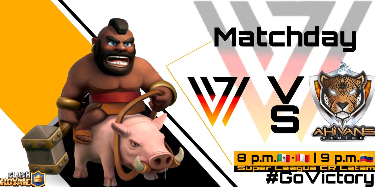 VVictoryII's tweet image. #ClashRoyale | matchday 

¡Hoy jugamos el 3er partido en la @SuperLeagueGam1! Frente a @ahi_vans intentaremos llevarnos la Victoria!!

⌚8 P.m. 🇵🇪•🇲🇽 |  9 p.m.🇻🇪

#GoVictory