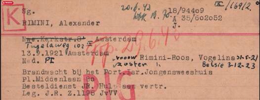 In fact, the elder Alex was listed as “fire warden” at the orphanage on his registra­tion card for the Jewish Council, where he worked at the delivery service of the Department of Assistance to Deportees, possibly bringing hampers to Jews ordered to report for deportation.