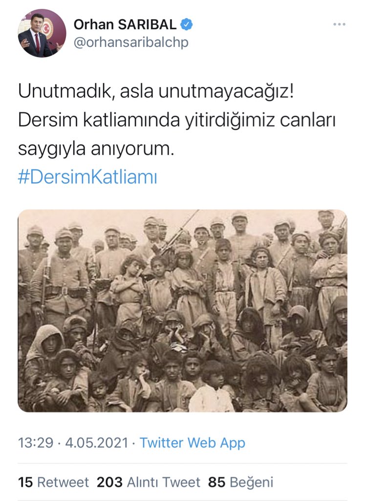 CHP Bursa Milletvekili Orhan Sarıbal, Atatürk döneminde gerçekleştirilen Tunceli Harekâtı için 'katliam' ifadesini kullandı.

#chp #bursa #milletvekili #orhansarıbal #dersimkatliamı #dersim #tunceli #tunceliharekatı #katliam #sondakika #haber #haberler #gündem #bitarafiz
